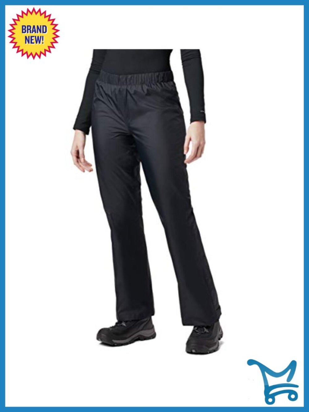 Columbia Storm Surge Waterproof Rain Pants Omni-Tech Nylon Hiking Pants